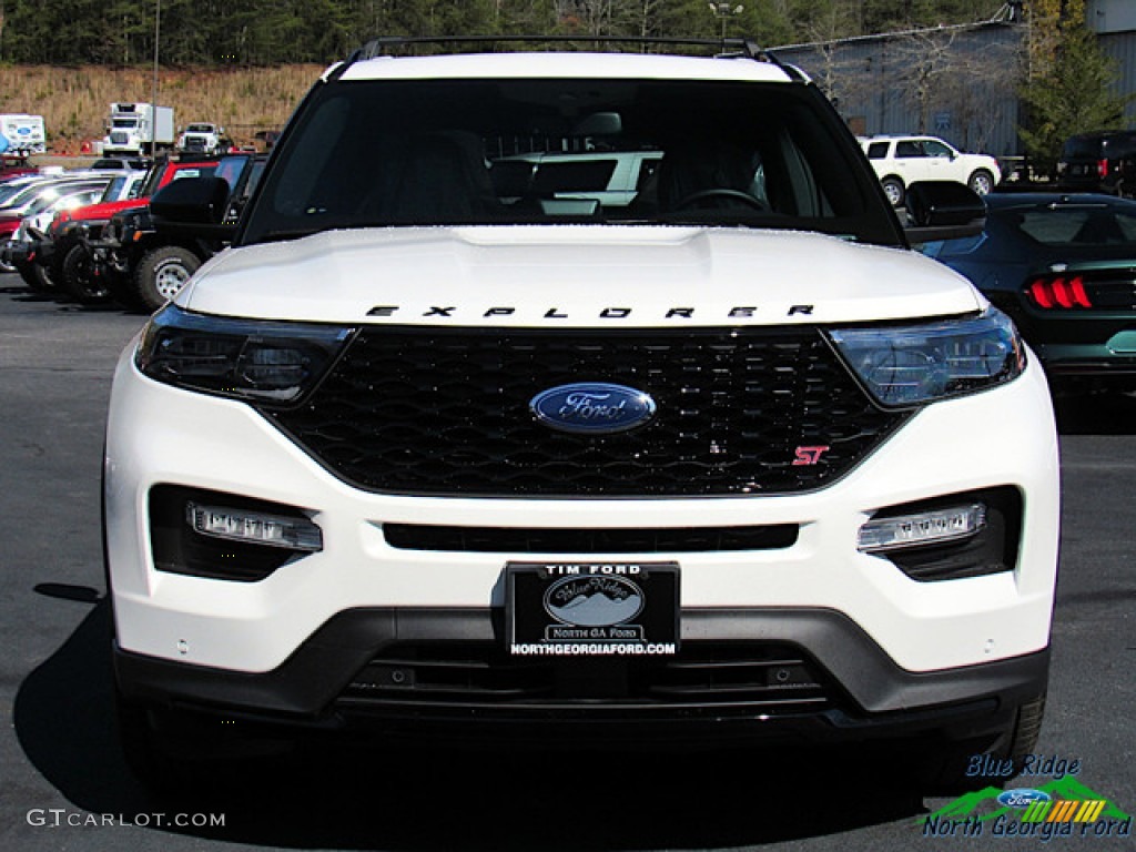 2020 Explorer ST 4WD - Star White Metallic Tri-Coat / Ebony photo #8