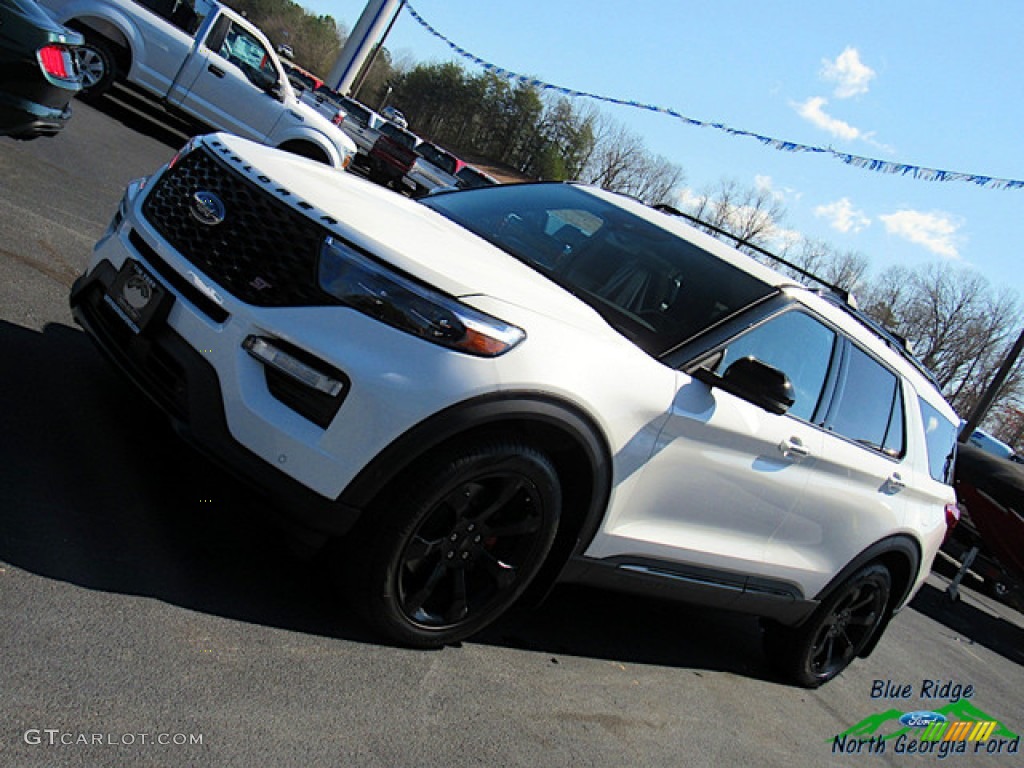 2020 Explorer ST 4WD - Star White Metallic Tri-Coat / Ebony photo #34