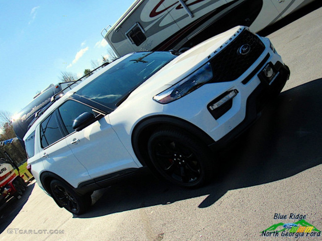 2020 Explorer ST 4WD - Star White Metallic Tri-Coat / Ebony photo #35