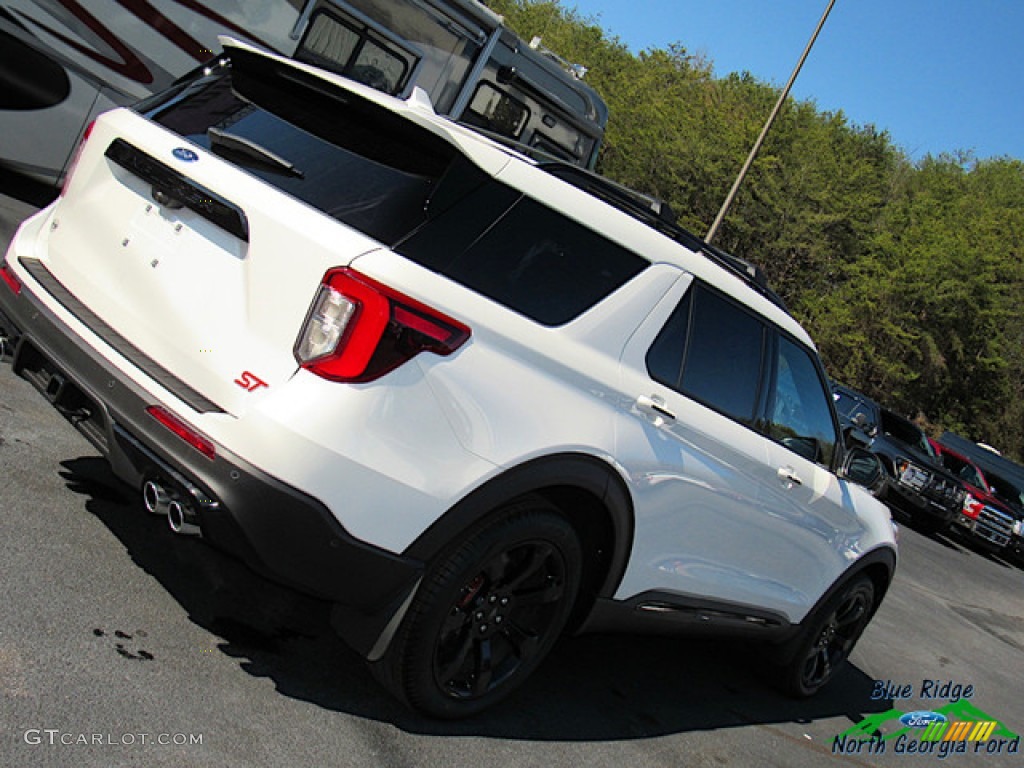 2020 Explorer ST 4WD - Star White Metallic Tri-Coat / Ebony photo #36