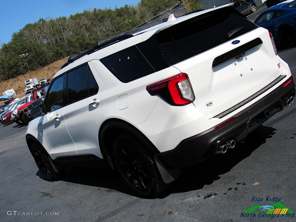 2020 Explorer ST 4WD - Star White Metallic Tri-Coat / Ebony photo #37