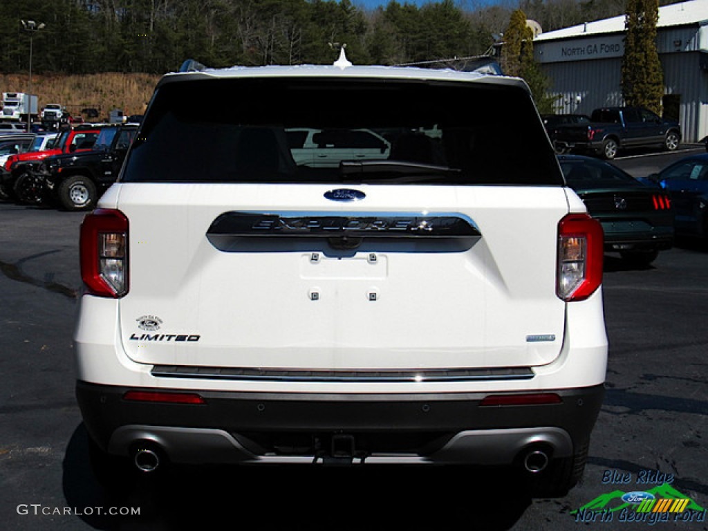2020 Explorer Limited - Star White Metallic Tri-Coat / Sandstone photo #4