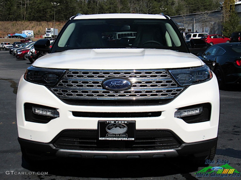 2020 Explorer Limited - Star White Metallic Tri-Coat / Sandstone photo #8