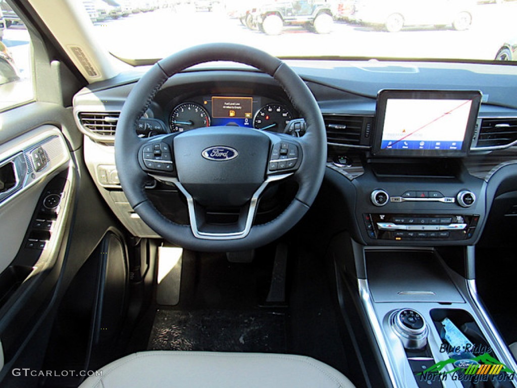 2020 Explorer Limited - Star White Metallic Tri-Coat / Sandstone photo #16