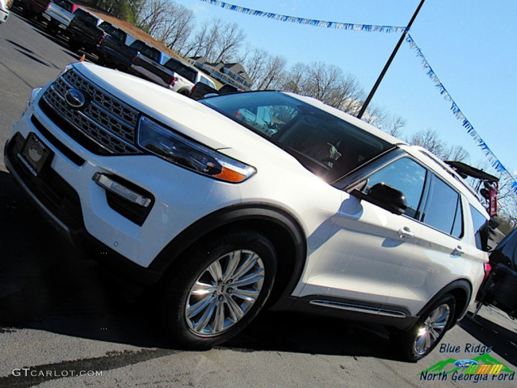 2020 Explorer Limited - Star White Metallic Tri-Coat / Sandstone photo #34