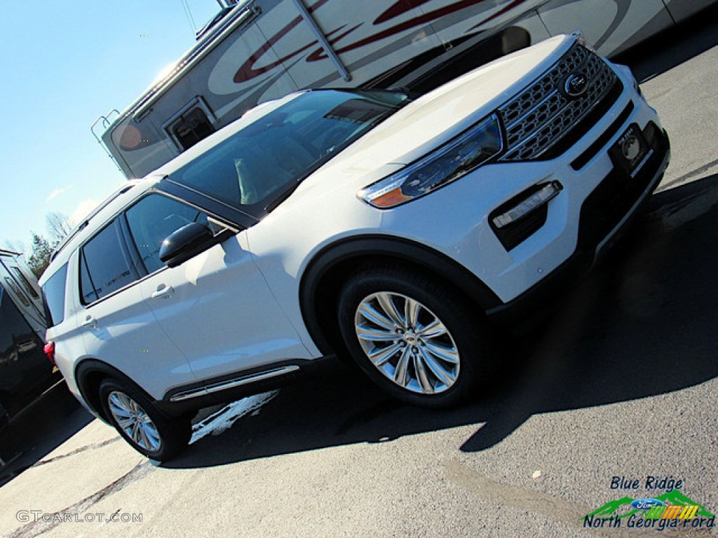 2020 Explorer Limited - Star White Metallic Tri-Coat / Sandstone photo #35