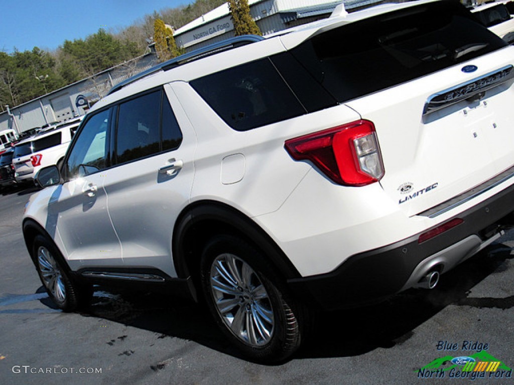 2020 Explorer Limited - Star White Metallic Tri-Coat / Sandstone photo #37