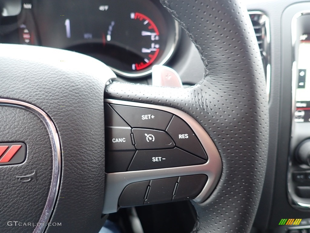 2020 Dodge Durango GT AWD Black Steering Wheel Photo #137333203