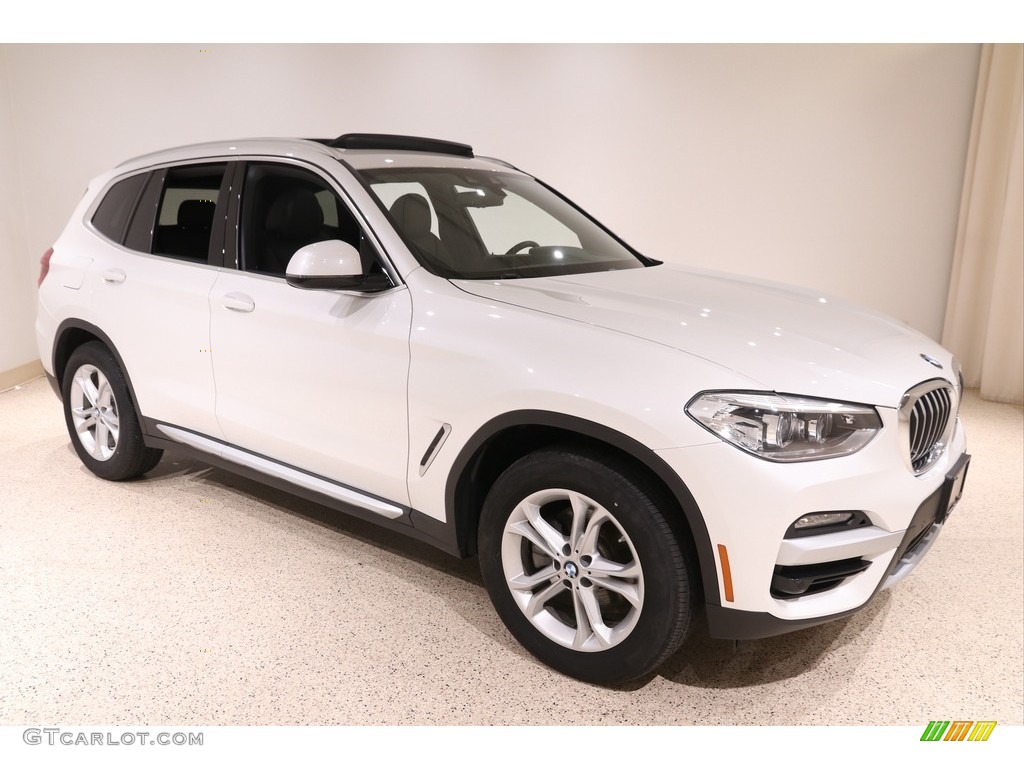 2020 X3 xDrive30i - Mineral White Metallic / Black photo #1