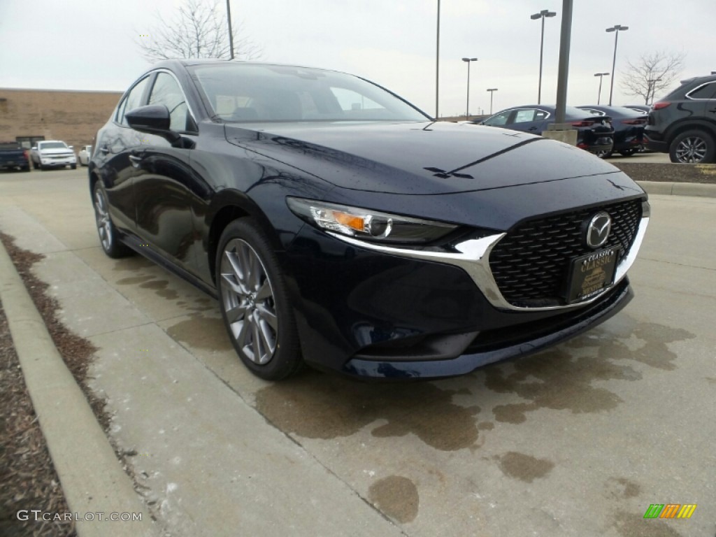 2020 MAZDA3 Select Sedan AWD - Deep Crystal Blue Mica / Black photo #1