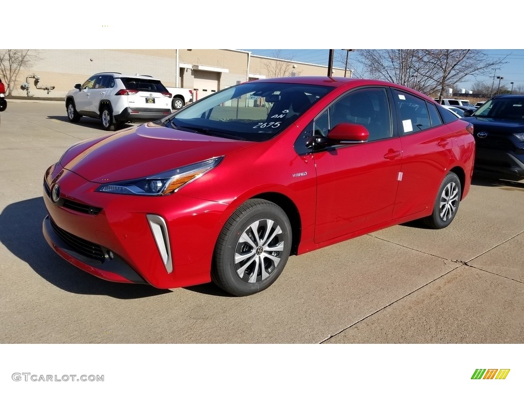 Supersonic Red 2020 Toyota Prius LE AWD-e Exterior Photo #137340406