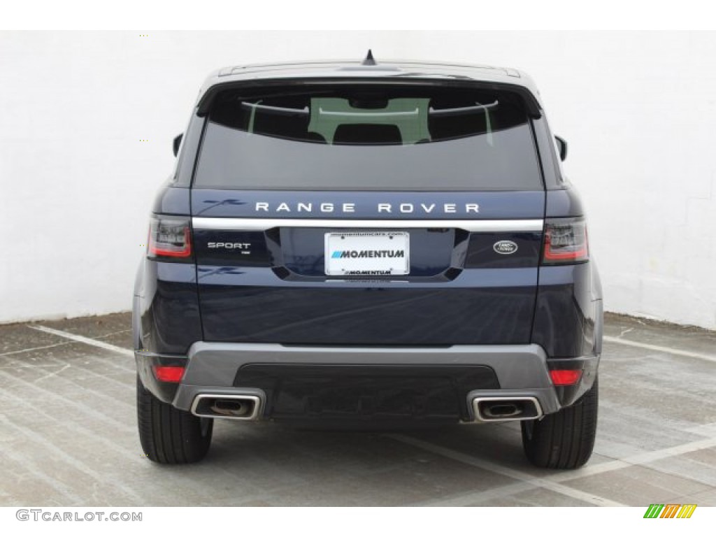 2020 Range Rover Sport HSE - Portofino Blue Metallic / Almond/Espresso photo #7