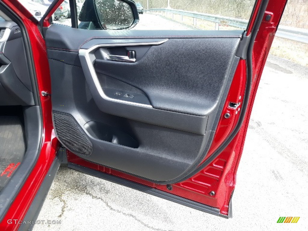 2020 Toyota RAV4 TRD Off-Road AWD Black Door Panel Photo #137342849