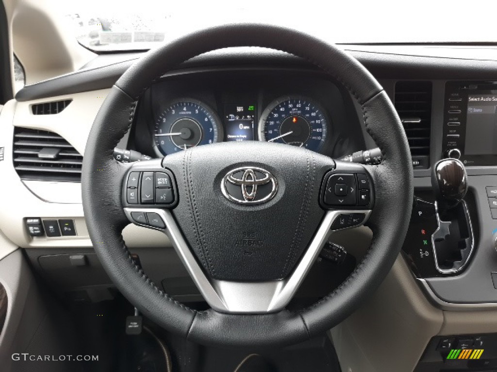 2020 Toyota Sienna XLE AWD Dark Bisque Steering Wheel Photo #137345512