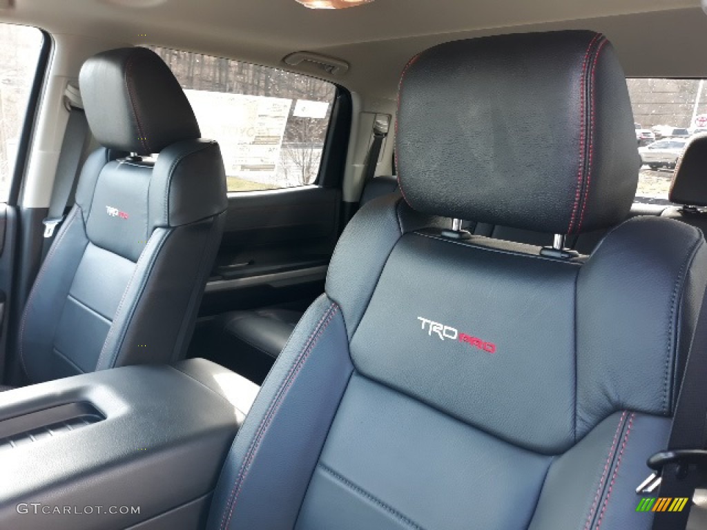 Black Interior 2020 Toyota Tundra TRD Pro CrewMax 4x4 Photo #137353576