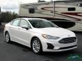 2020 White Platinum Ford Fusion Hybrid SE  photo #7