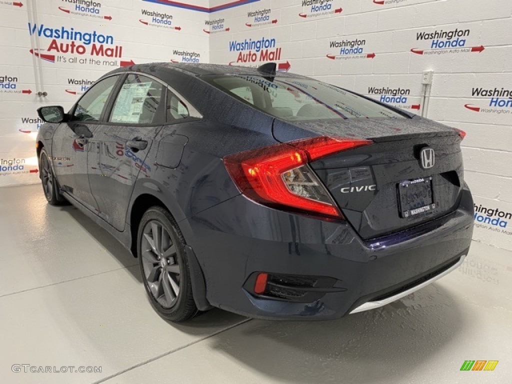 2020 Civic EX Sedan - Cosmic Blue Metallic / Gray photo #6