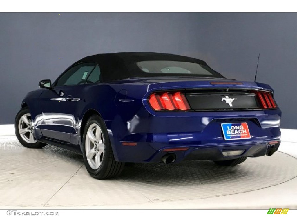 2015 Mustang V6 Convertible - Deep Impact Blue Metallic / Ebony photo #9