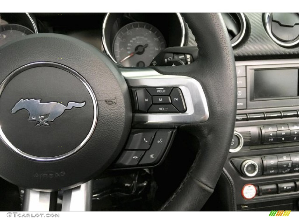 2015 Mustang V6 Convertible - Deep Impact Blue Metallic / Ebony photo #13
