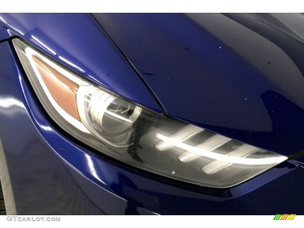 2015 Mustang V6 Convertible - Deep Impact Blue Metallic / Ebony photo #24