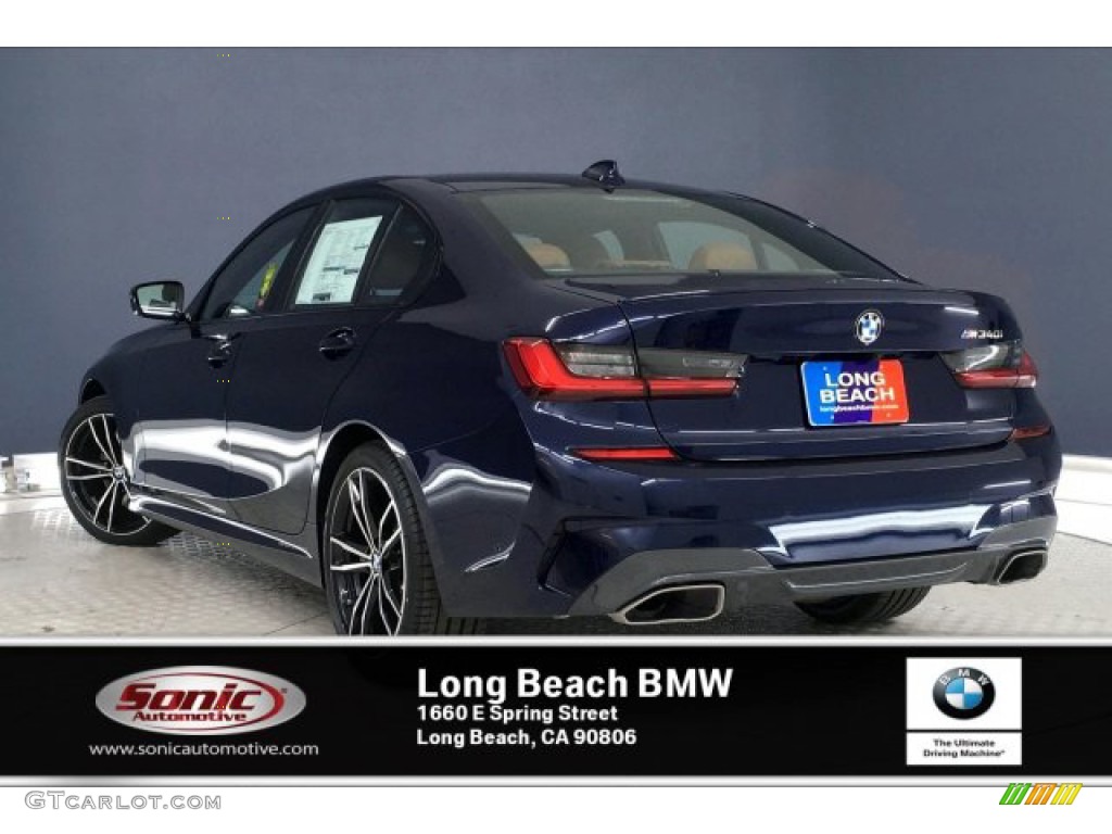 2020 3 Series M340i Sedan - Tanzanite Blue II Metallic / Cognac photo #2