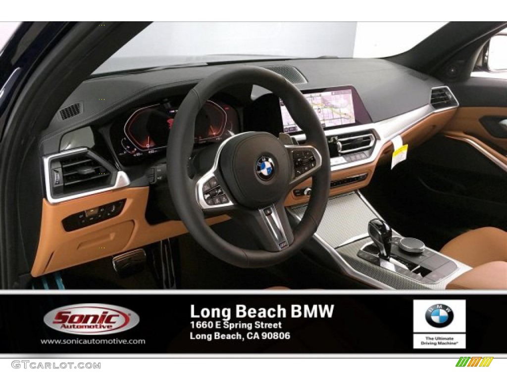 2020 3 Series M340i Sedan - Tanzanite Blue II Metallic / Cognac photo #4
