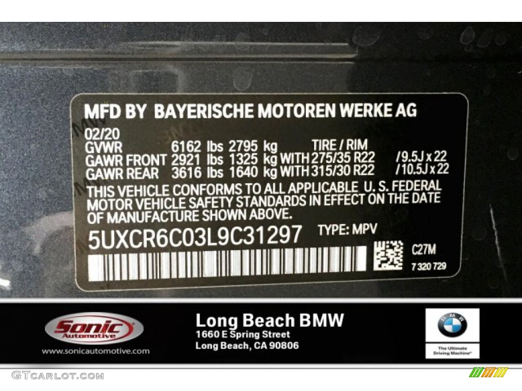 2020 X5 xDrive40i - Arctic Grey Metallic / Black photo #11