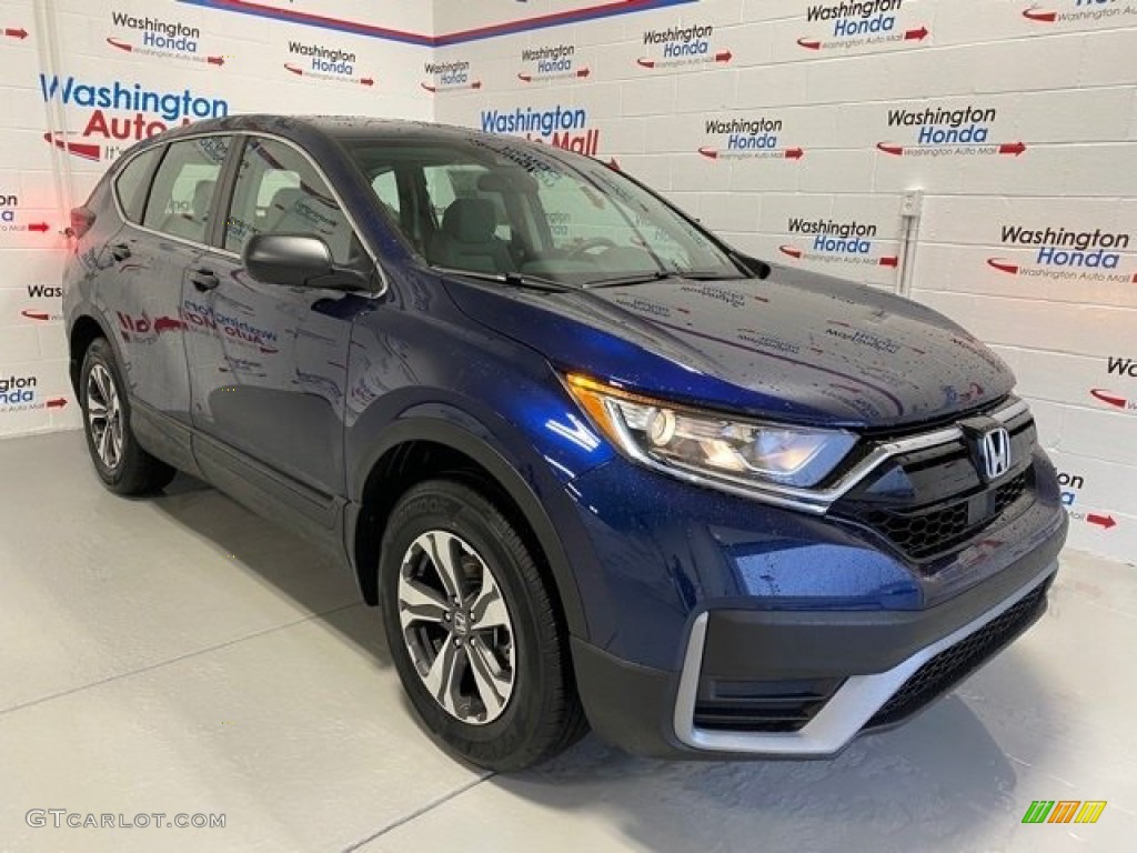 2020 CR-V LX AWD - Obsidian Blue Pearl / Gray photo #2