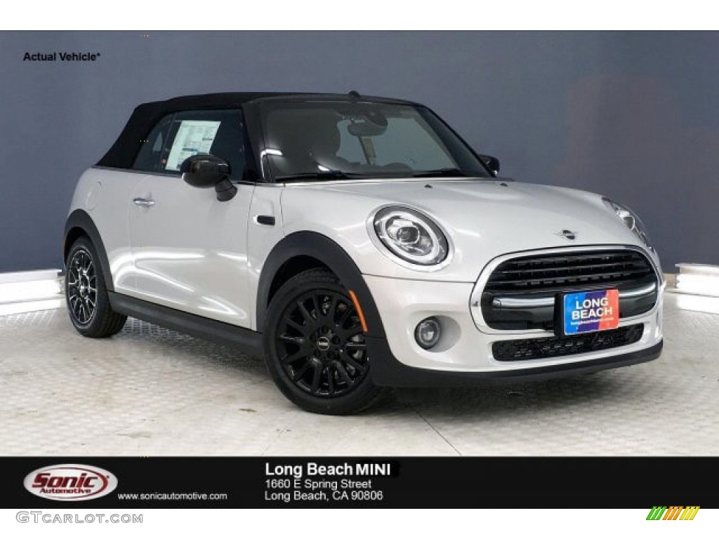2020 Convertible Cooper - White Silver Metallic / Carbon Black photo #1