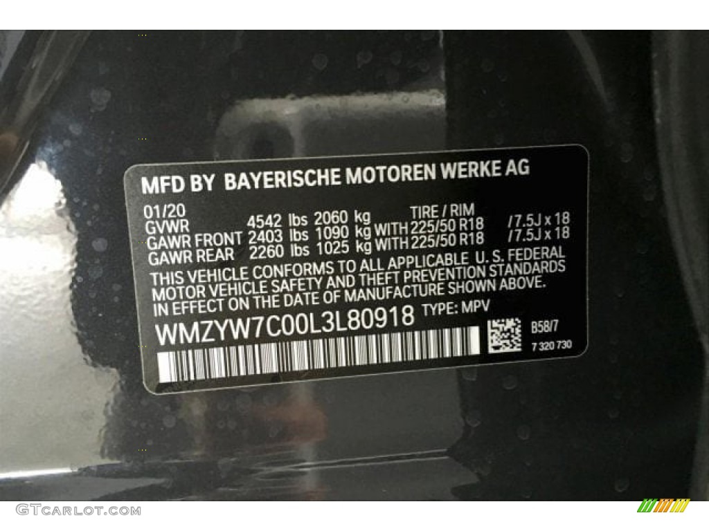 2020 Countryman Color Code B58 for Thunder Gray Metallic Photo #137361229