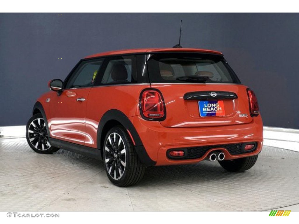 2020 Hardtop Cooper S 2 Door - Solaris Orange Metallic / Malt Brown photo #2