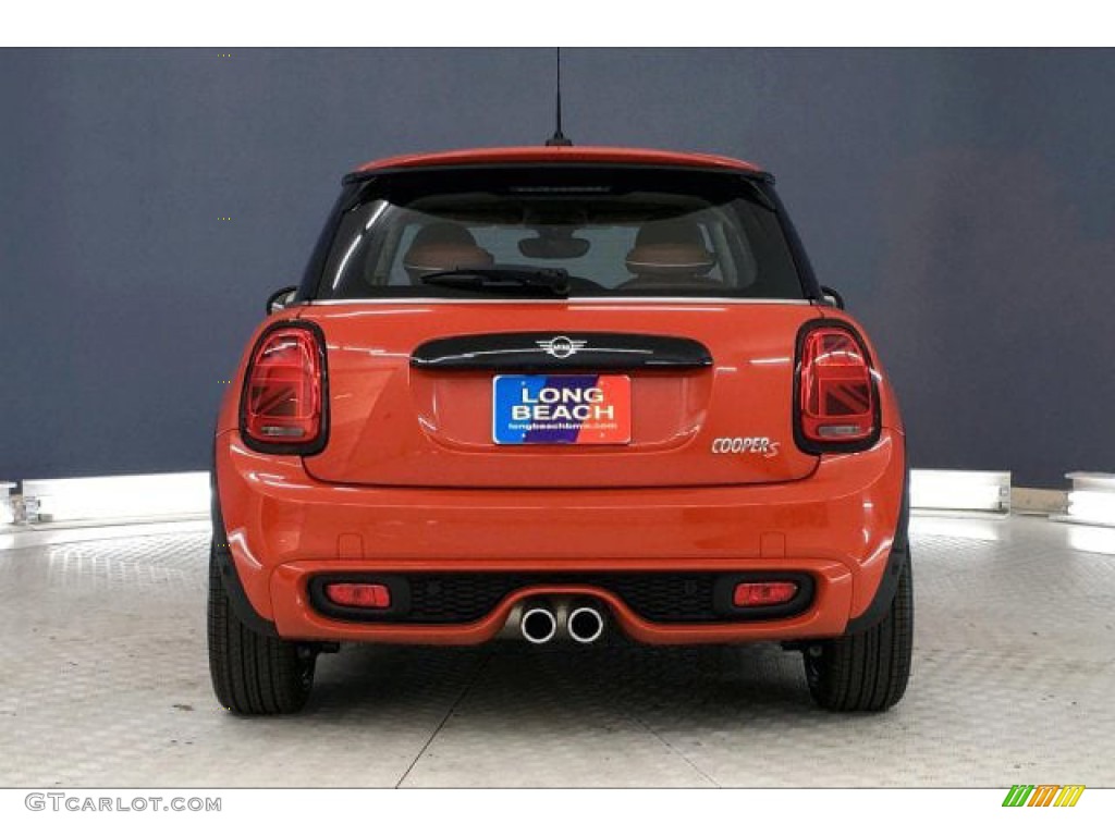 2020 Hardtop Cooper S 2 Door - Solaris Orange Metallic / Malt Brown photo #3