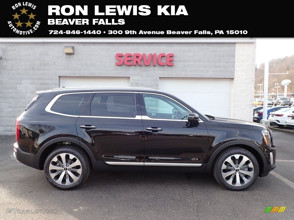 2020 Telluride S AWD - Ebony Black / Black photo #1