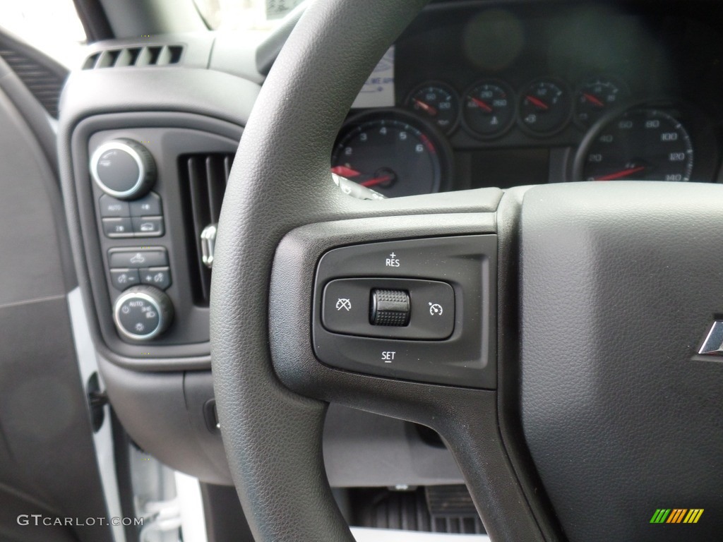 2020 Chevrolet Silverado 1500 WT Regular Cab 4x4 Jet Black Steering Wheel Photo #137364367