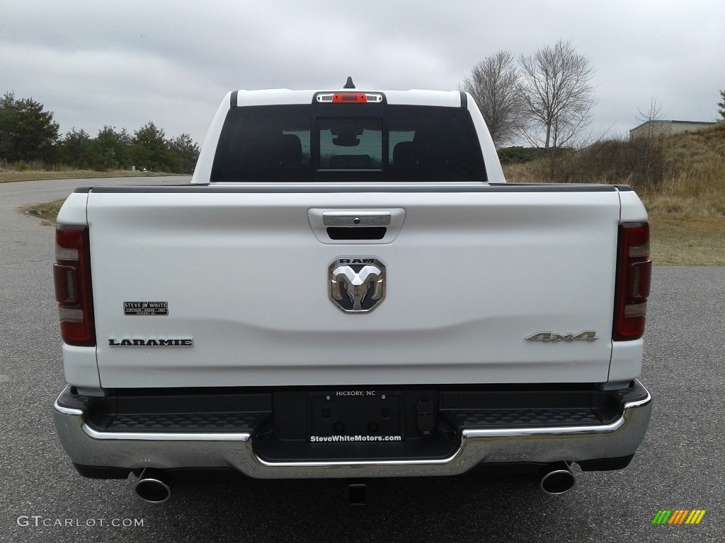 2020 1500 Laramie Crew Cab 4x4 - Bright White / Light Frost Beige/Mountain Brown photo #7