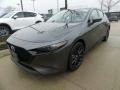 2020 Machine Gray Metallic Mazda MAZDA3 Premium Hatchback AWD  photo #3