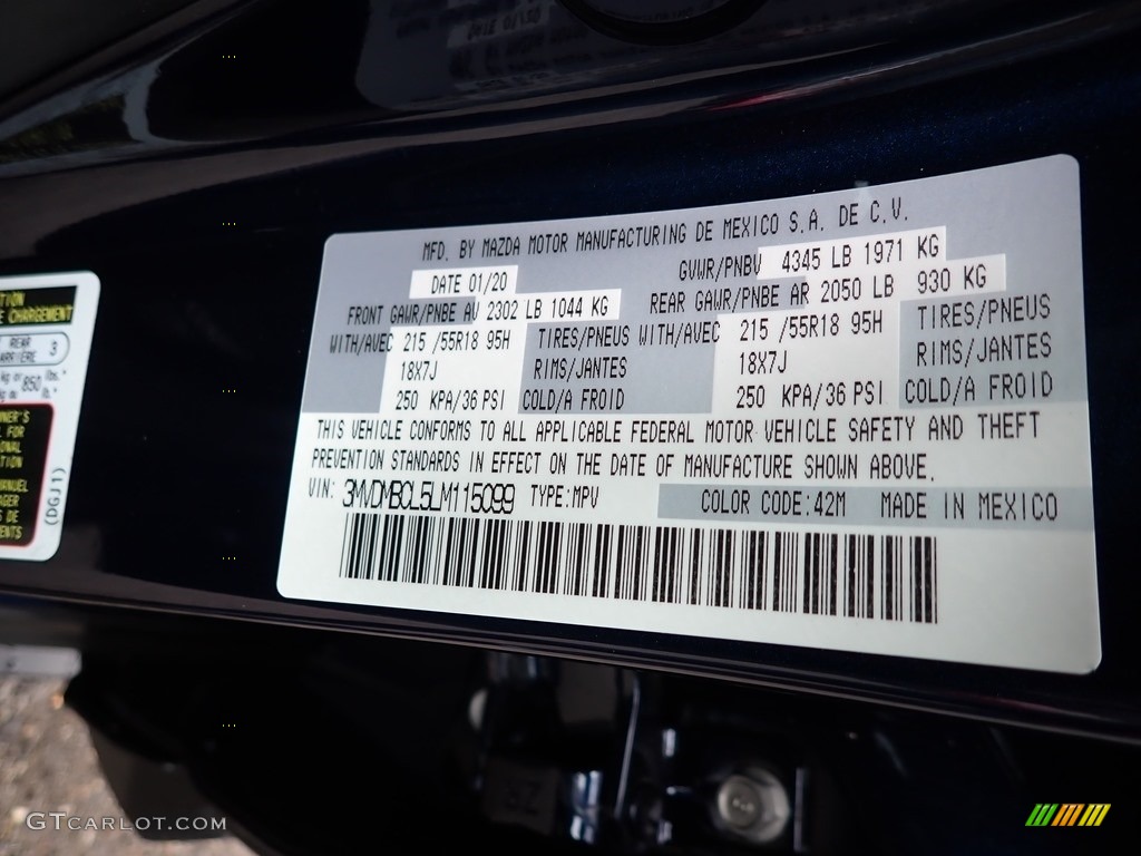 2020 CX-30 Select AWD - Deep Crystal Blue Mica / Black photo #12