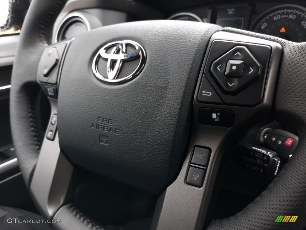 2020 Toyota Tacoma TRD Sport Double Cab 4x4 TRD Cement/Black Steering Wheel Photo #137371876