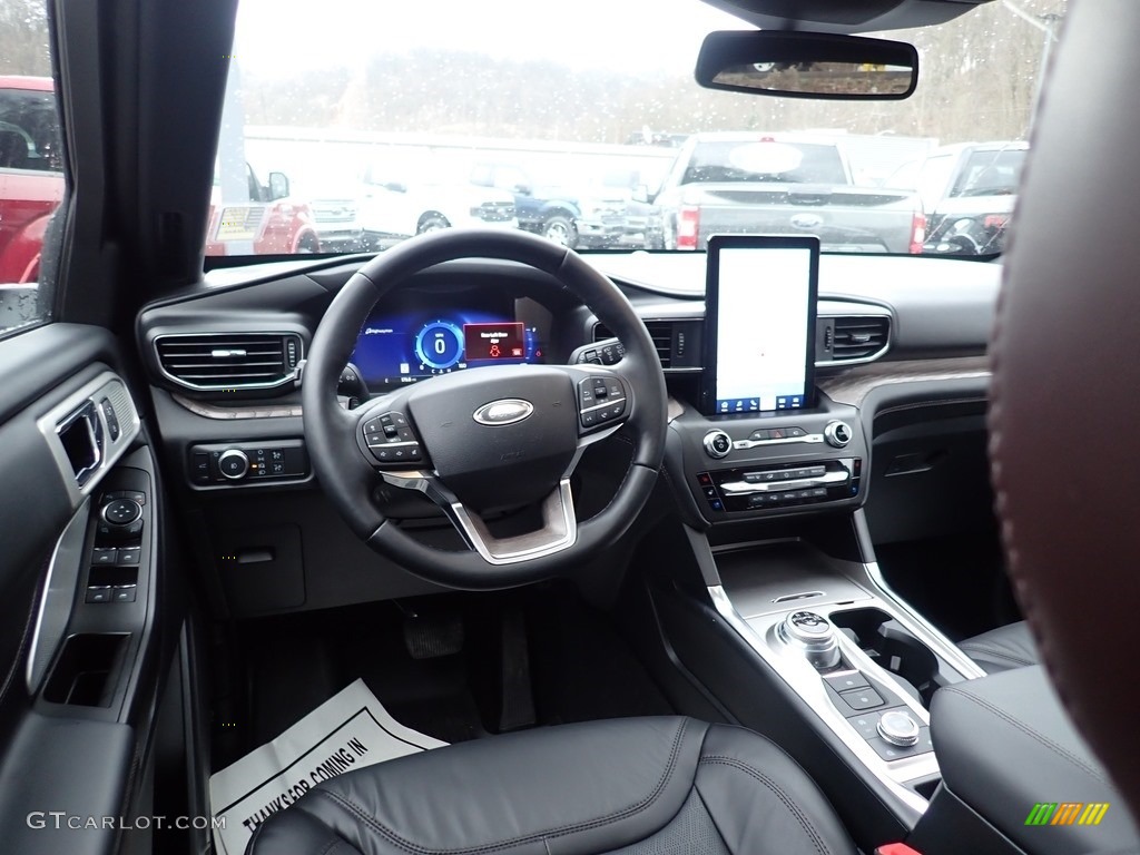 Ebony Interior 2020 Ford Explorer Platinum 4WD Photo #137371993