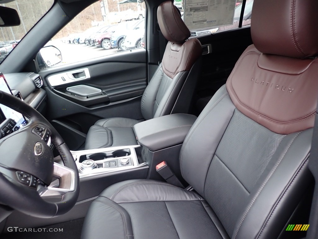 Ebony Interior 2020 Ford Explorer Platinum 4WD Photo #137372018