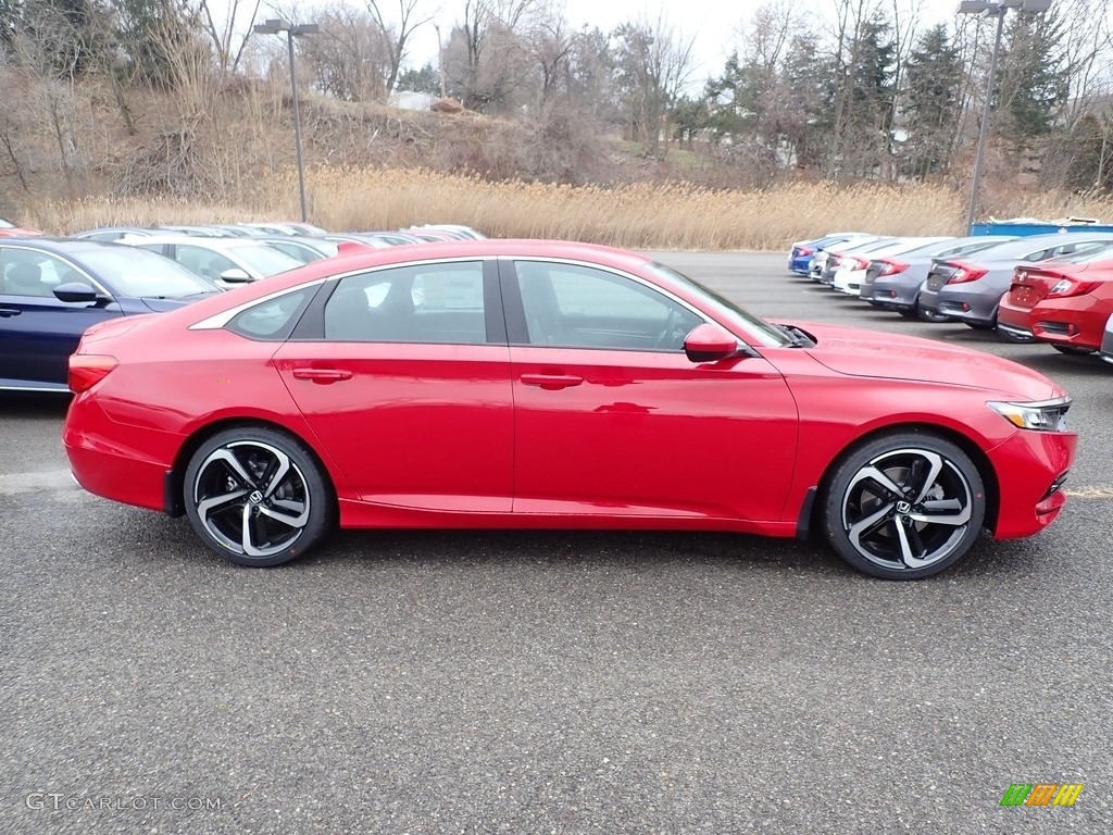 Radiant Red Metallic 2020 Honda Accord Sport Sedan Exterior Photo #137372269