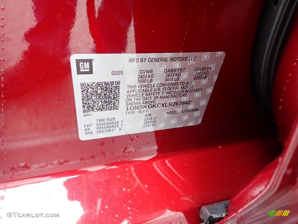 2020 Suburban LS 4WD - Siren Red Tintcoat / Jet Black photo #15
