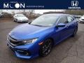 2020 Aegean Blue Metallic Honda Civic EX Hatchback  photo #1