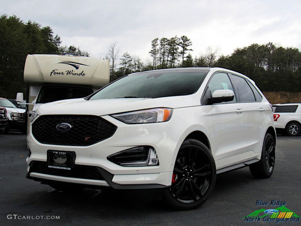Star White Metallic Tri-Coat Ford Edge