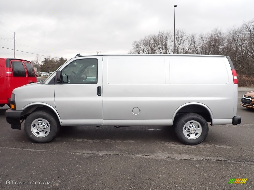 Silver Ice Metallic 2020 Chevrolet Express 2500 Cargo WT Exterior Photo #137376370