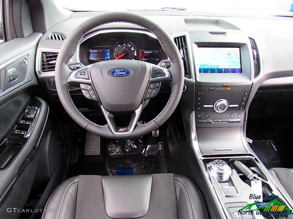 2020 Edge ST AWD - Star White Metallic Tri-Coat / Ebony photo #14