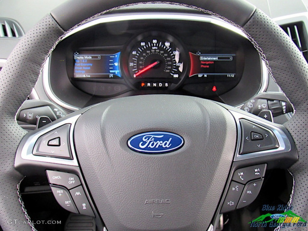 2020 Edge ST AWD - Star White Metallic Tri-Coat / Ebony photo #17