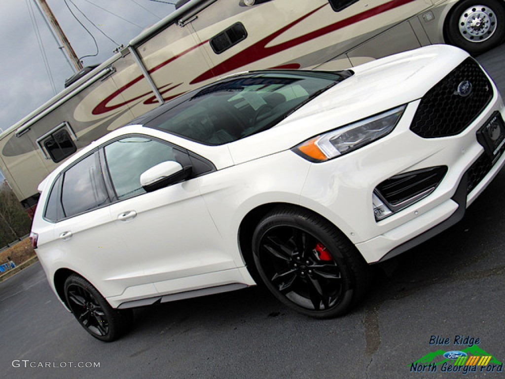 2020 Edge ST AWD - Star White Metallic Tri-Coat / Ebony photo #31