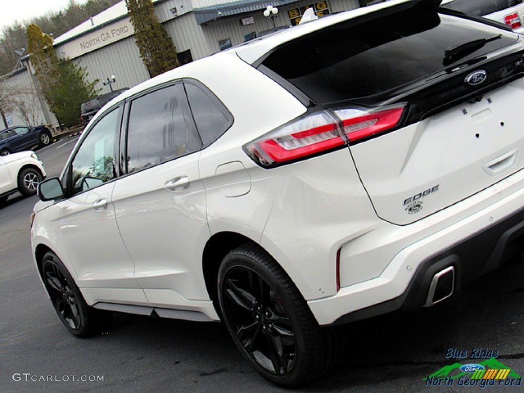 2020 Edge ST AWD - Star White Metallic Tri-Coat / Ebony photo #33