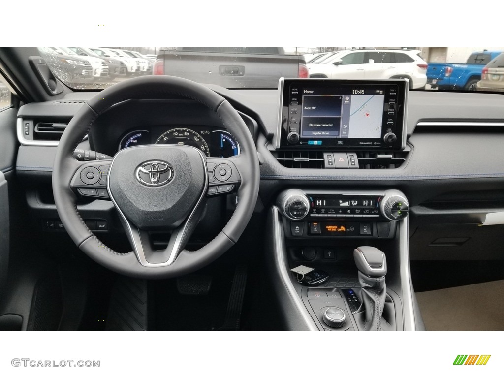 2020 Toyota RAV4 XSE AWD Hybrid Black Dashboard Photo #137378998